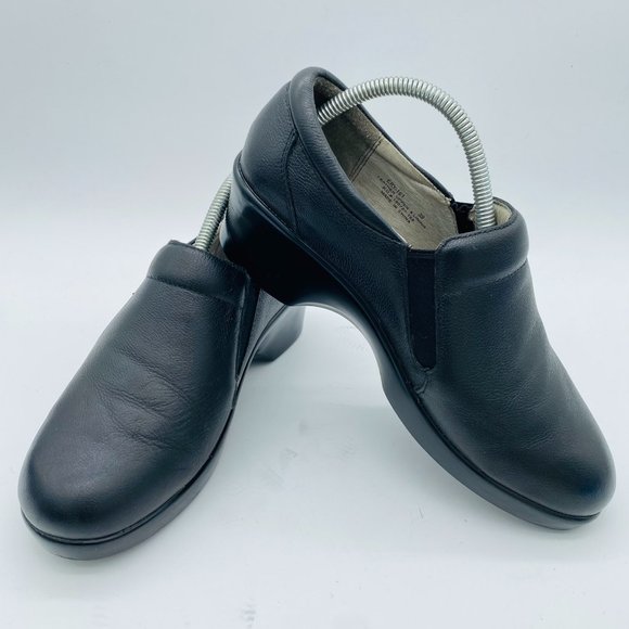 Alegria Women's Eryn Upgrade Clog Size 39 9 Black Leather SlipOn Work Comfy Shoe - Picture 6 of 9